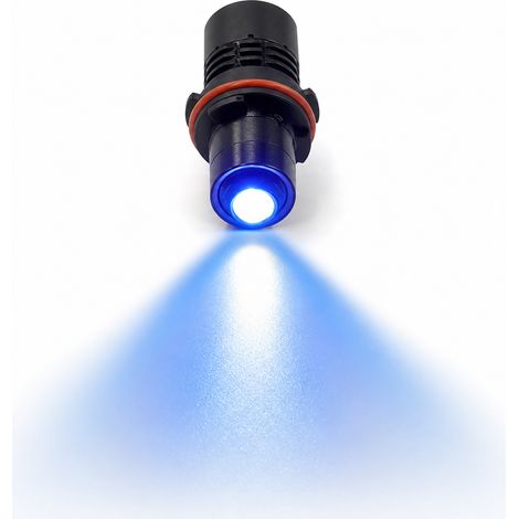 Ampoule LED Auto 60 W Lumière Bleu Glacé, Compatible 9005 9006 H10, Phare ou Antibrouillard (1/5)
