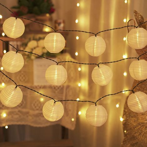 5-meter solar string lights, 20 LED bulbs, warm white lightHigh quality, the ideal choice for families. (1/5)