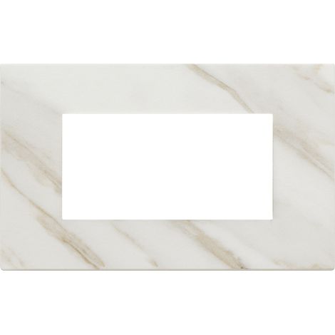 VIMAR - 22654.51 Assiette 4M, blanc Calacatta