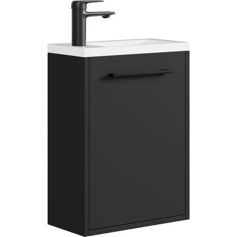 Mobile lavabo Florence 40 x 22 cm - Nero opaco - Mobile sottolavabo