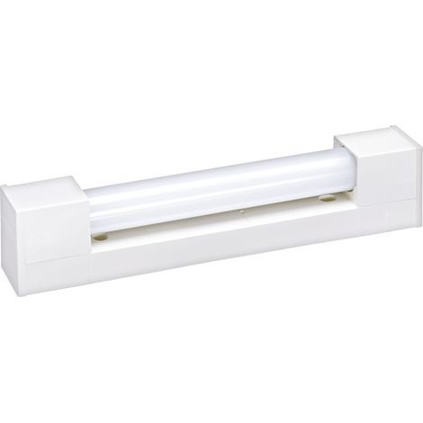 Réglette de salle de bain S19 IP24 – Dimensions 351 x 74 x 56 mm – Pour tube linolite 38 x 310 mm – Résistante aux projections d'eau (1/4)