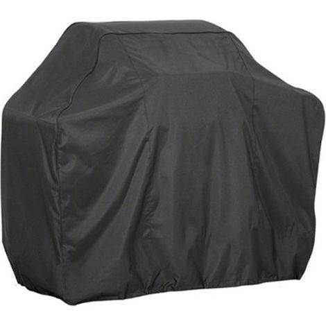 Housse de protection pour barbecue - Housse de protection carrée - Housse universelle pour BBQ - 145 x 61 x 117 cm - Noir - Tissu Oxford 210D - Imperméable - Résistant aux intempéries (1/3)