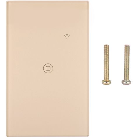 Ortviai Interrupteur tactile intelligent WiFi 1 voie 100-240 VAC avec commande vocale Alexa/Google Home et minuterie (1/5)