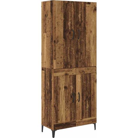Alacena Madera Vieja 69,5 x 34 x 180 cm Madera contrachapada vidaXL