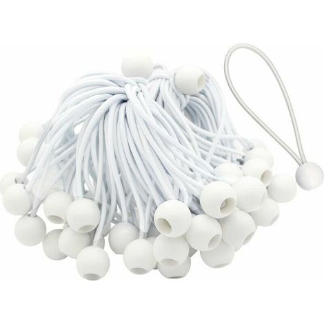 Confezione da 75 corde elastiche ad anello lungo per tendoni, tende, striscioni e teloni
