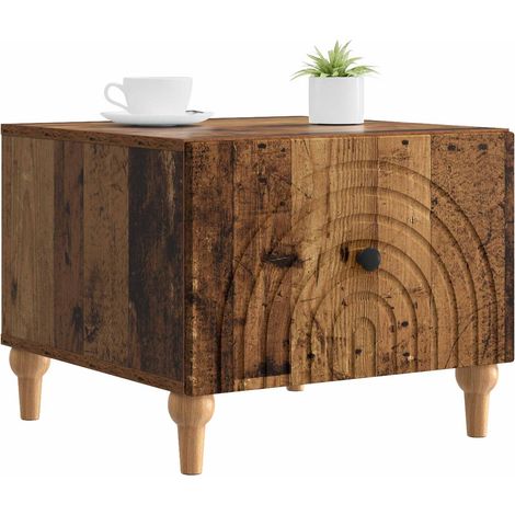 Maison Exclusive - Couchtisch mit Schubladen Altholz 49 x 50 x 40