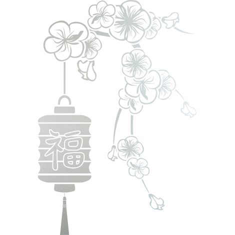 Stickers Dépoli - Lampion Sakura - 304x507 cm (1/3)