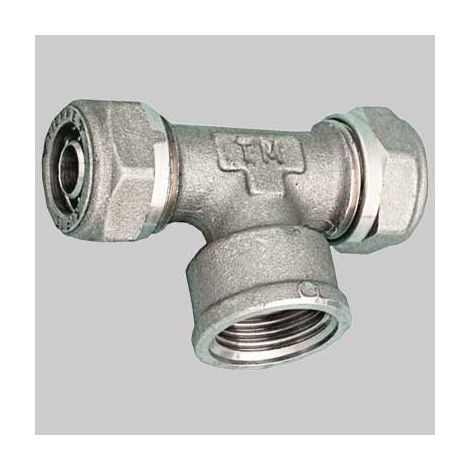 Raccordo Tee Femmina per Tubo Cobrapex 22 x 3/4 x 22 S. 3 Tiemme