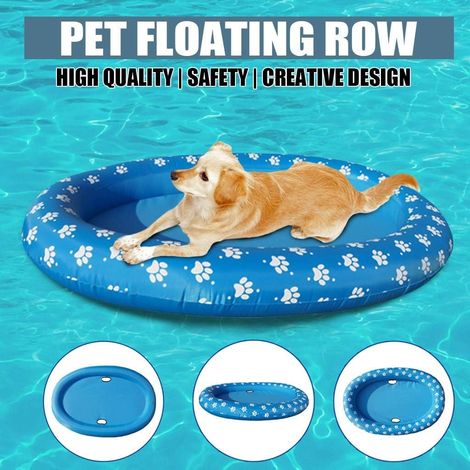 Radeau Flottant Gonflable pour Piscine pour Chiens, pour Jeux de Plein Air, Jouet pour Chiens de Moins de 40kg (1/5)