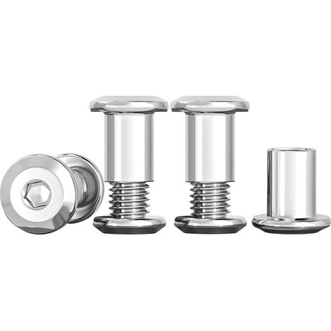 Vis De Connexion M6x12mm Vis De Meubles M6 En Acier Inoxydable A2 V2A Connecteurs De Meubles Lot De 10 Vis De Raccordement (10 Vis Pour Meubles, 10 écrou à Douille)