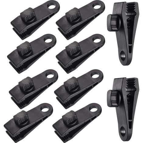 Für 10 Sets Planenclip Zeltclip Plane Vordächer Clip, Planenclip, Zeltclip, für Autozelt, Plane, Vordächer, Camping