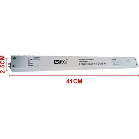 Alimentatore Dimmerabile DALI2 PUSH Pulsante 24V 75W Super Slim 400X32X21,6mm (1/3)
