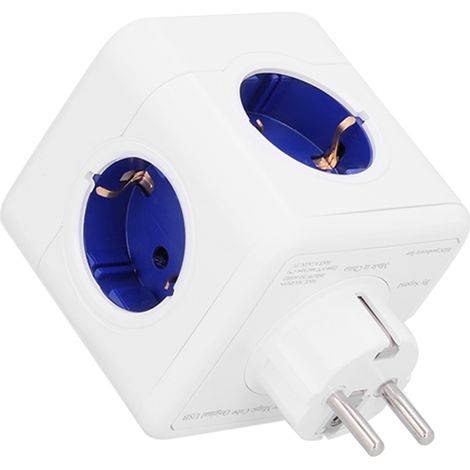 Prise européenne multifonctionnelle avec ports USB, sortie secteur, multiprise sans fil, adaptateur secteur 250 V CA (1/5)