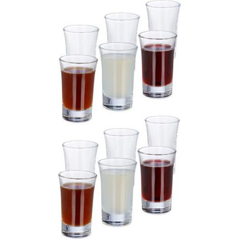 Verre À Shot - 4 Cl - Verre Transparent - Pour Liqueur Expresso Schnaps - Lot De 12 (1/5)