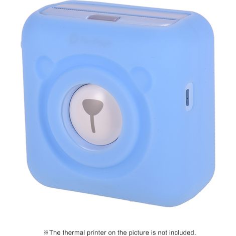 Housse en silicone pour imprimante thermique A6 avec dragonne, étui de protection antichoc, anti-poussière et anti-rayures