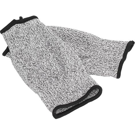Lot de 2 manchons anti-coupures, protection professionnelle de niveau 5, pour bras de sécurité, pour jardin et cuisine, 20 cm / 7,9 pouces (1/5)