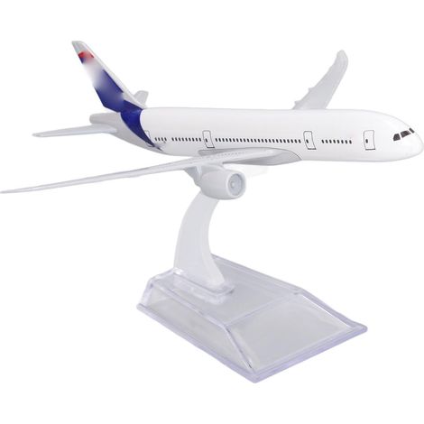 Modèle Avion 787 en Alliage Décoration Maison Détails Précis avec Support (1/5)