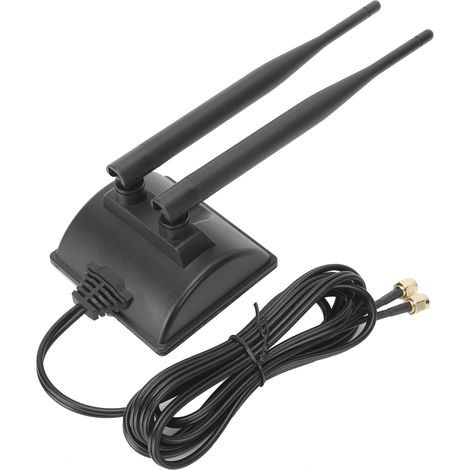 Antenne WiFi double bande 2,4 GHz/5 GHz 6 dBi RPSMA - Kit accessoires pour routeur réseau sans fil