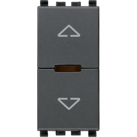 Commutatore elettronico per tapparelle Quid Grigio Vimar Eikon 20196