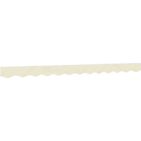 Tissu de remplacement de cantonnière d’auvent rayure crème 3 m (1/2)