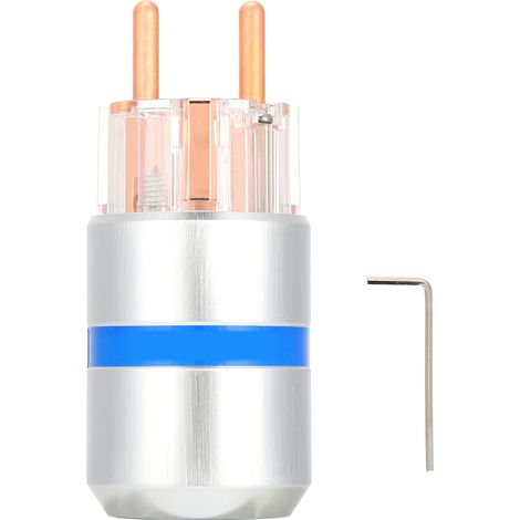 Prise Audio Monosaudio en Cuivre Pur pour Connecteur AC et HiFi, 100‑250V, Mâle E107
