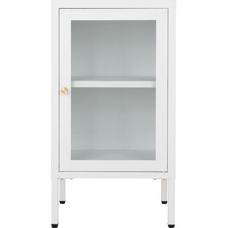 Dalby Vitrinenschrank 1 Glastür weiß.