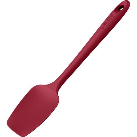 Silikon Löffelspatel 29cm Rot, 250℃ Hitzebeständig, Flexibel, Nahtlos