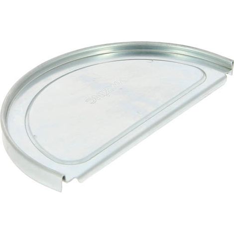 Talon Pour Gouttière - Raccord Zinc 1/2 Ronde - 250 mm - Symétrique À Gorge - Pour Systèmes De Drainage Pluvial