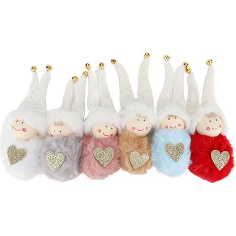 Poupée en Peluche Suspendue de Noël - Décoration et Cadeau Festif (1/5)