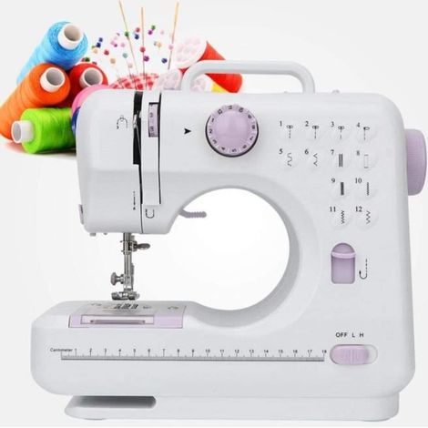 Machine à coudre électronique portable LEMONDA - 12 points ajustables - multifonction pour débutants (1/4)