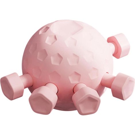 Balles d'exercice pour les mains - Entraînement à la préhension - Renforcement musculaire - Contact doux avec la peau - 10 x 10 x 13 cm - Rose (1/5)