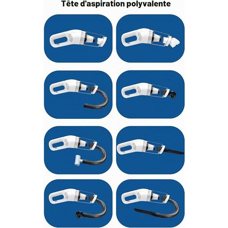 Mini Souffleur Sans fil, Petit Souffleur Portable, souffleur air comprimé à 3 Vitesses avec Batterie pour Nettoyage PC/Voiture
