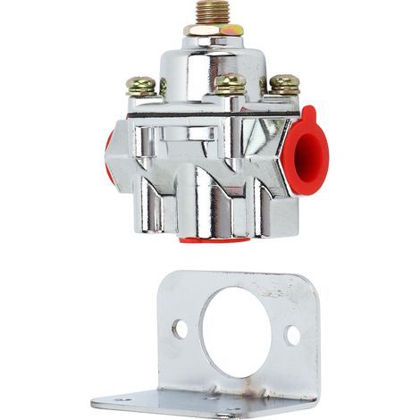 Régulateur de Pression Carburant Alliage Zinc 1‑4 PSI Port 3/8 NPT 12‑804 pour Carburateurs Edelbrock (1/5)