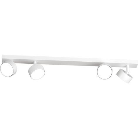 Binario top light edra 1210 4 bi gx53 led lampada soffitto parete moderna faretti orientabili