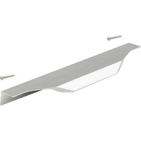 Cyclingcolors – Poignée de meuble en aluminium imitation acier inoxydable 160mm – Vis incluses – Design moderne pour placards et tiroirs (1/4)