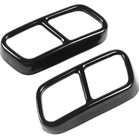 Schwarze, dekorative Auspuffendrohrabdeckung für BMW 7er F01 730I 740I 750I 760I (2009-2014) (1/5)