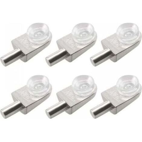 20pcs Taquets étagère mural support d'étagère en verre en alliage de zinc ventouse (1/5)