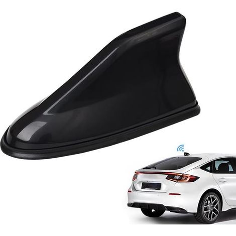 Copertura per antenna a pinna di squalo per auto, autoradio da tetto, nastro adesivo di ricambio per auto, SUV, camion, base decorativa per antenna e amplificatore di segnale (nero) (1/5)