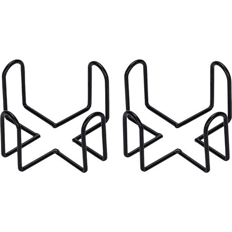 2 stuks Iron Coaster Holders Standaard Metalen Serviettenhouder Cup Rack Holder voor zowel Ronde als Vierkante Coasters (1/5)