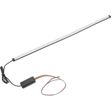12V Rücklichtleiste mit Brems- und Fahrlicht, blinkend gelb und rot, für Auto, Motorrad und Elektrofahrzeug, 45 cm / 17,7 Zoll (1/5)
