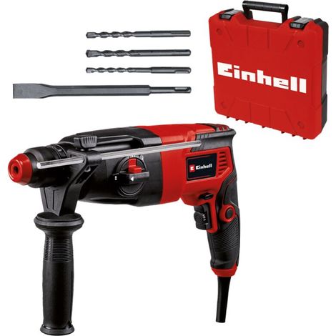 Marteau Perforateur TC-RH 620 4F Kit (620 W, 2.2 Joules, mécanisme de frappe pneumatique, perçage, perforage et burinage avec/sans fixation, SDS Plus)