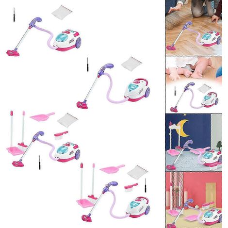 Aspirateur jouet pour jeu de rôle, chariot de ménage, mini ensemble de nettoyage (1/5)
