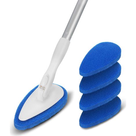 Brosse de Nettoyage pour Baignoire et carrelage avec Manche Long réglable de 130 cm (1/5)