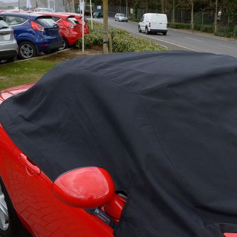 Schwarze, wasserdichte Soft-Dachabdeckung für MAZDA MX5 MK3 & MK3.5 (Lieferung in einem PE-Beutel) (1/5)
