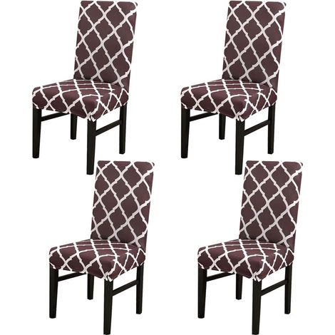 Stretchable dining chair cover, protective cover for dining chairs, European style seat cover for weddings, banquets, Christmas parties, birthdays (1/5)