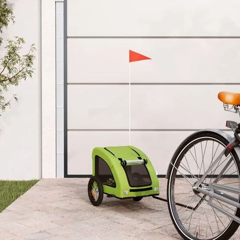 Remorque à vélo pour animaux de compagnie verte (1/4)