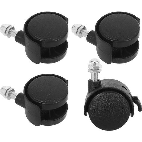 Roulettes de rechange rondes en PP pour radiateurs à bain d'huile, pour usage intérieur (lot de 4). (1/5)