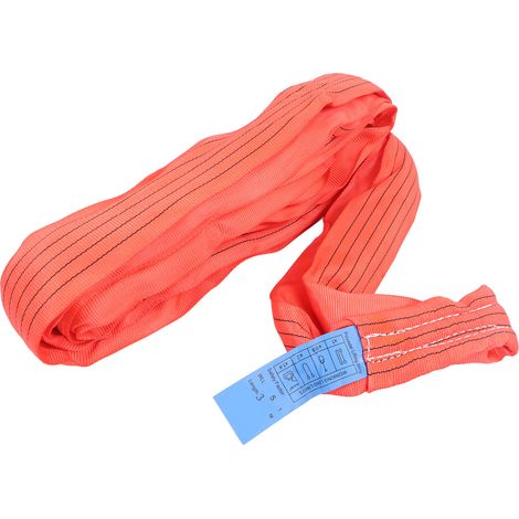 Hebeband 5T 3 Meter Polyester-Gurtzeug Rot für Transport (1/5)