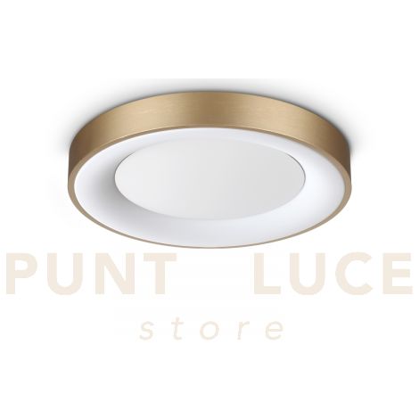 PLANET PLAFONIERA LED 3000K 15W  1350 lm SATINATA OTTONE D.40CM