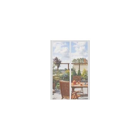 Moustiquaire porte fenêtre aimantée 100 x 210cm – Rideau antiinsectes magnétique – Installation facile sans perçage – Blanc